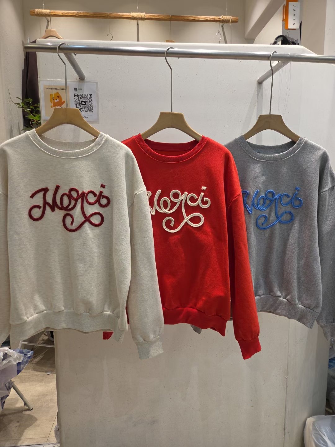 JAMES 제임스東大門㊣代購女士新款職業真品熱賣25秋冬衛衣加絨JAMES衛衣