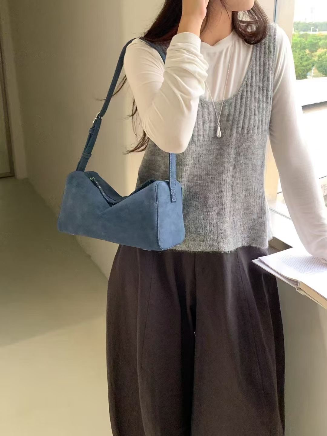 ORANGE-오렌지-OT韓國代購㊣女裝新款職業熱賣單肩斜跨包ORANGE單肩/斜跨包圖色1