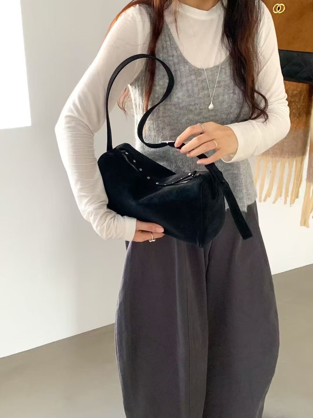 ORANGE-오렌지-OT韓國代購㊣女裝新款職業熱賣單肩斜跨包ORANGE單肩/斜跨包圖色4