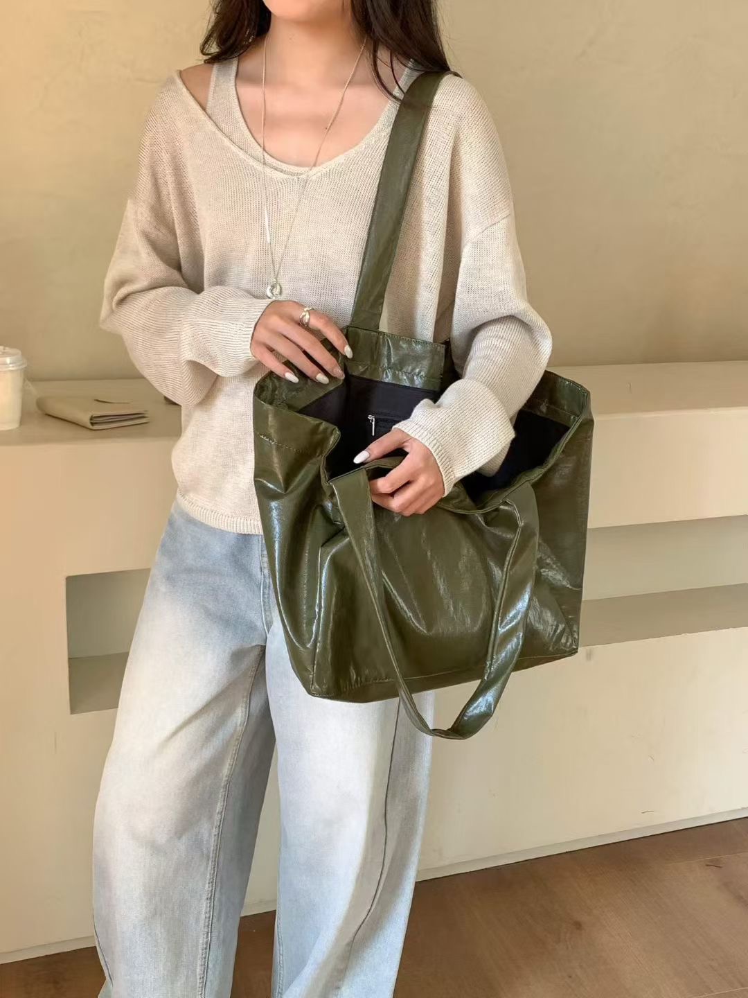 ORANGE-오렌지-OT東大門㊣直郵女士新款時尚休閑單肩斜跨包ORANGE單肩/斜跨包圖色1