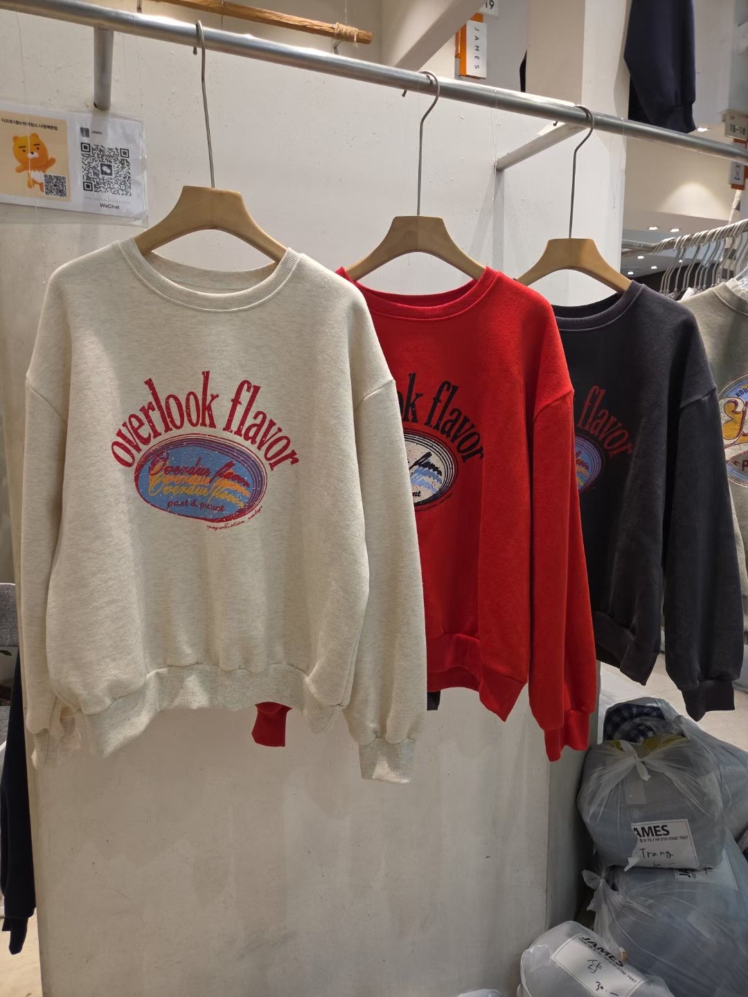 JAMES 제임스東大門㊣直郵女士新款25秋冬推薦人氣職業衛衣JAMES衛衣