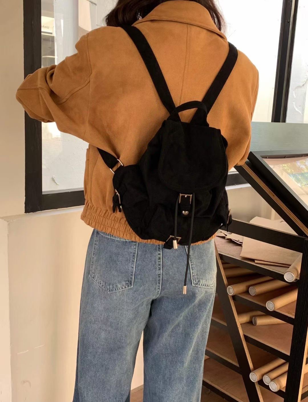 ORANGE-오렌지-OT韓國代購㊣女士新品推薦休閑真品雙肩背包ORANGE雙肩背包圖色2