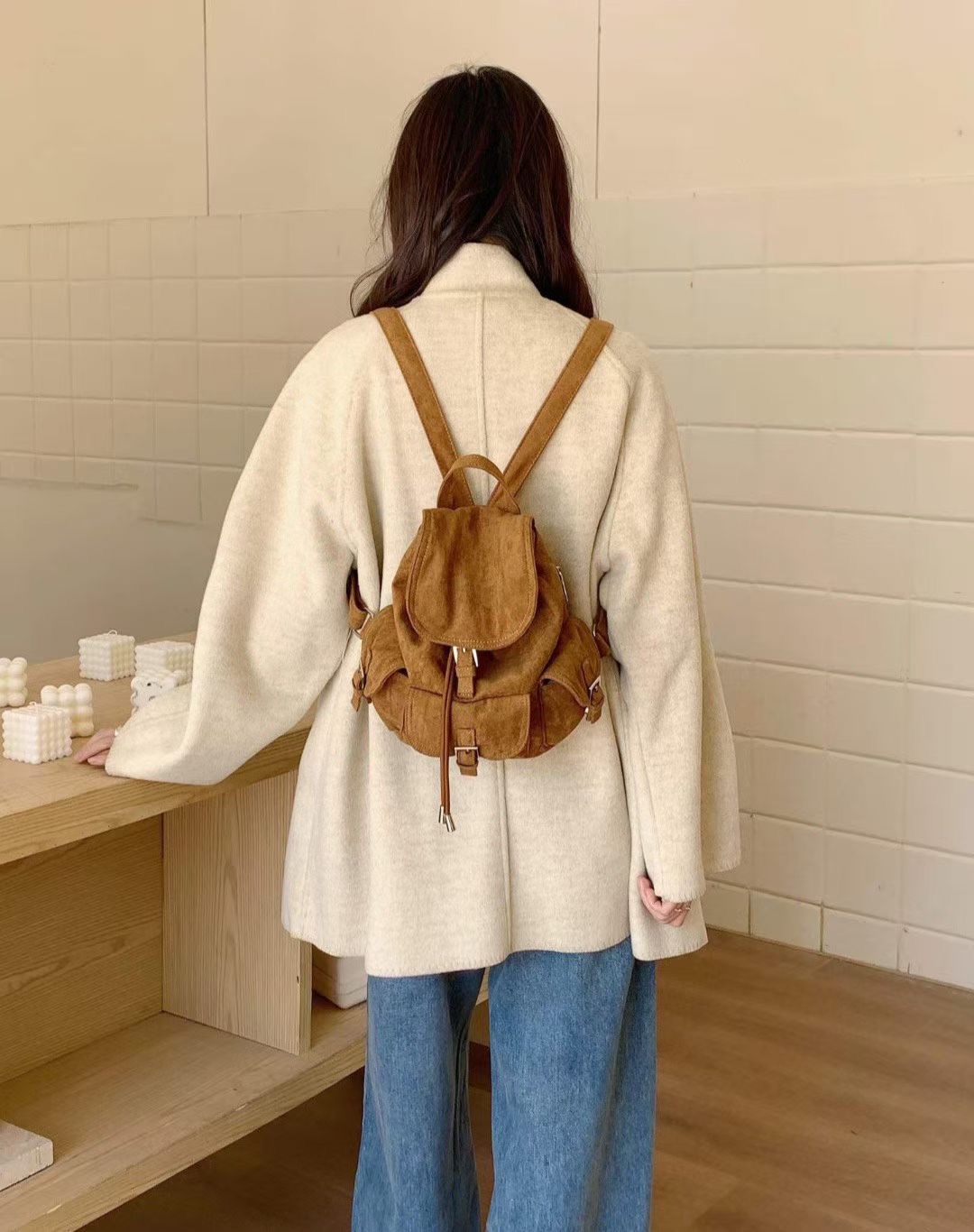 ORANGE-오렌지-OT韓國代購㊣女士新品推薦休閑真品雙肩背包ORANGE雙肩背包圖色3