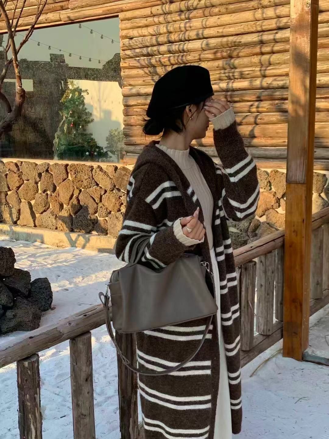 ORANGE-오렌지-OT韓國直郵㊣女士新品25秋冬真品單肩斜跨包ORANGE單肩/斜跨包圖色1