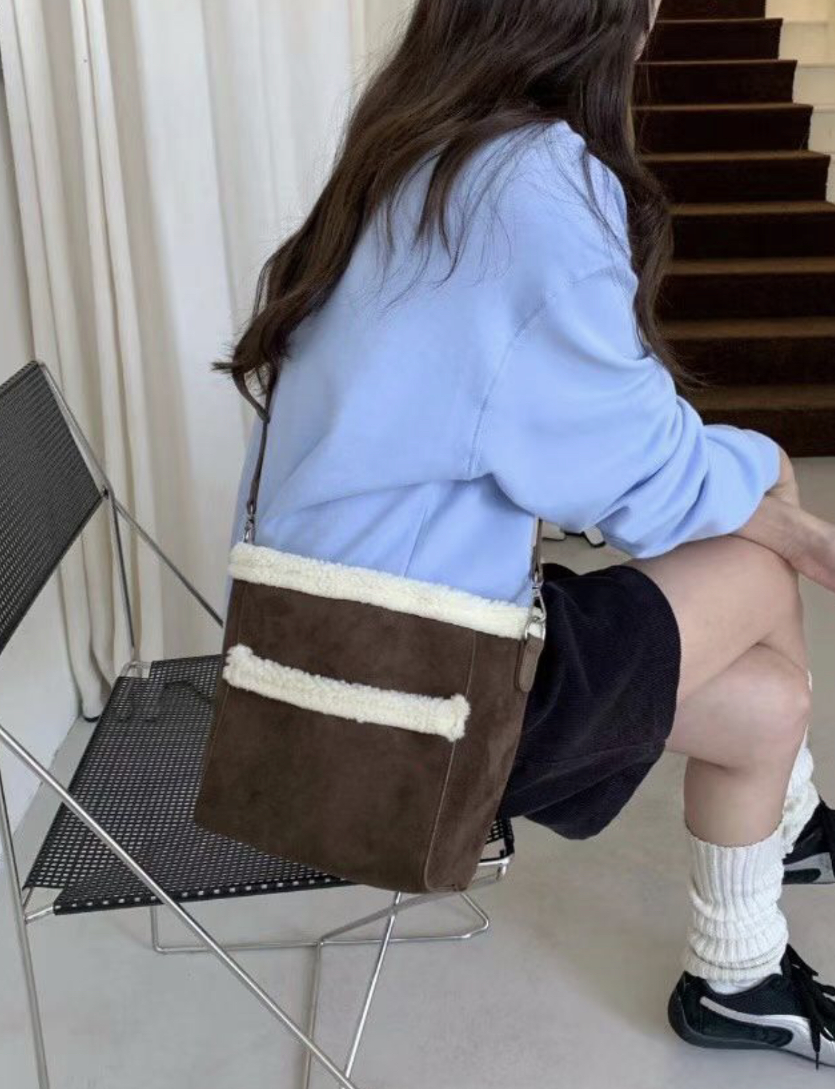 ORANGE-오렌지-OT韓國直郵㊣女裝新品熱賣單肩斜跨包口袋ORANGE單肩/斜跨包圖色2