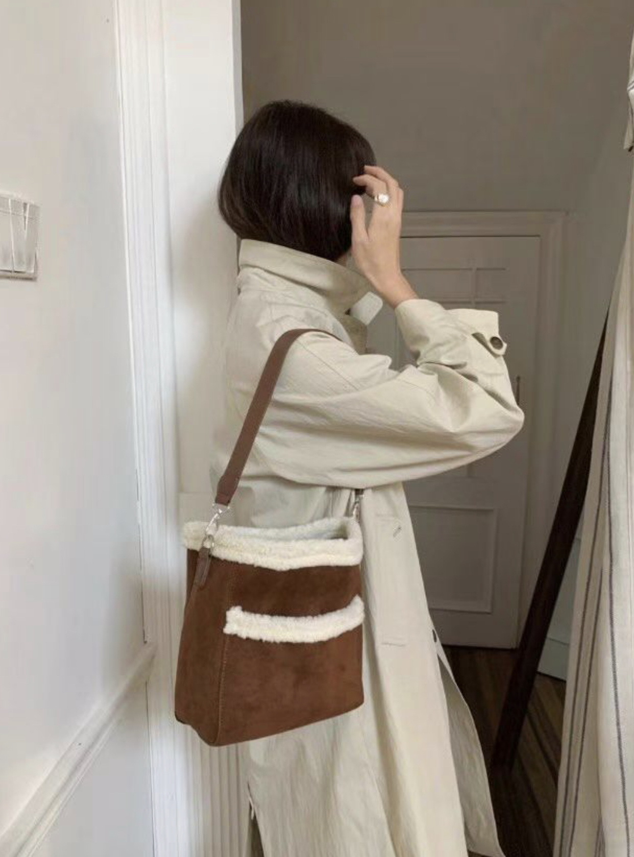 ORANGE-오렌지-OT韓國直郵㊣女裝新品熱賣單肩斜跨包口袋ORANGE單肩/斜跨包圖色3