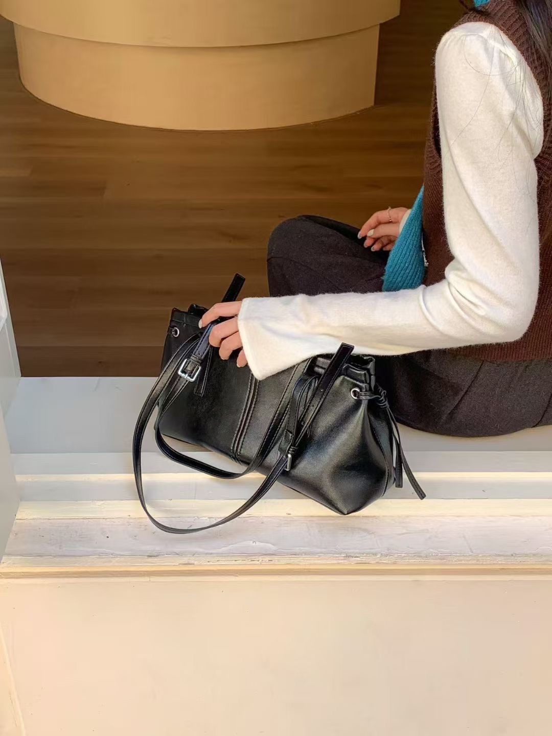 ORANGE-오렌지-OT東大門㊣實拍女士新款人氣休閑單肩斜跨包ORANGE單肩/斜跨包圖色2