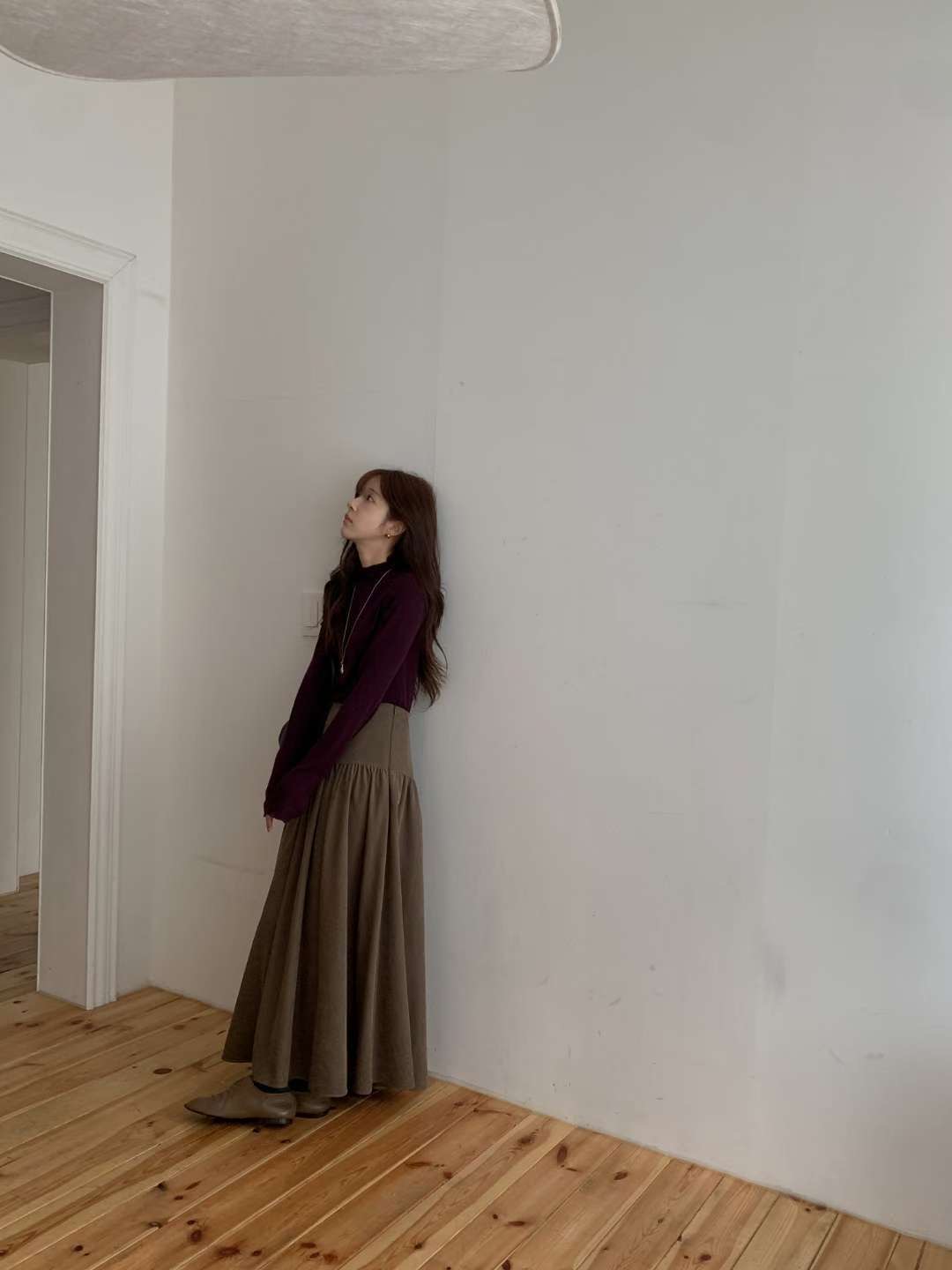 MIELLE-미엘르-OT韓國直郵㊣女士新款人氣25秋冬休閑長裙MIELLE-미엘르-OT長裙