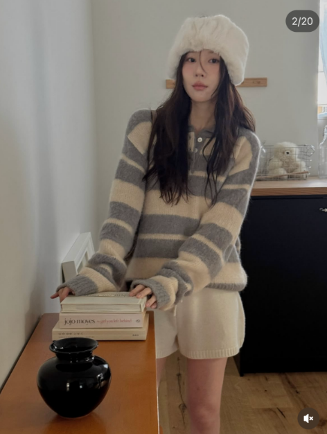 MIELLE-미엘르-OT韓國直郵㊣女士新品人氣熱賣推薦針織衫MIELLE-미엘르-OT針織衫