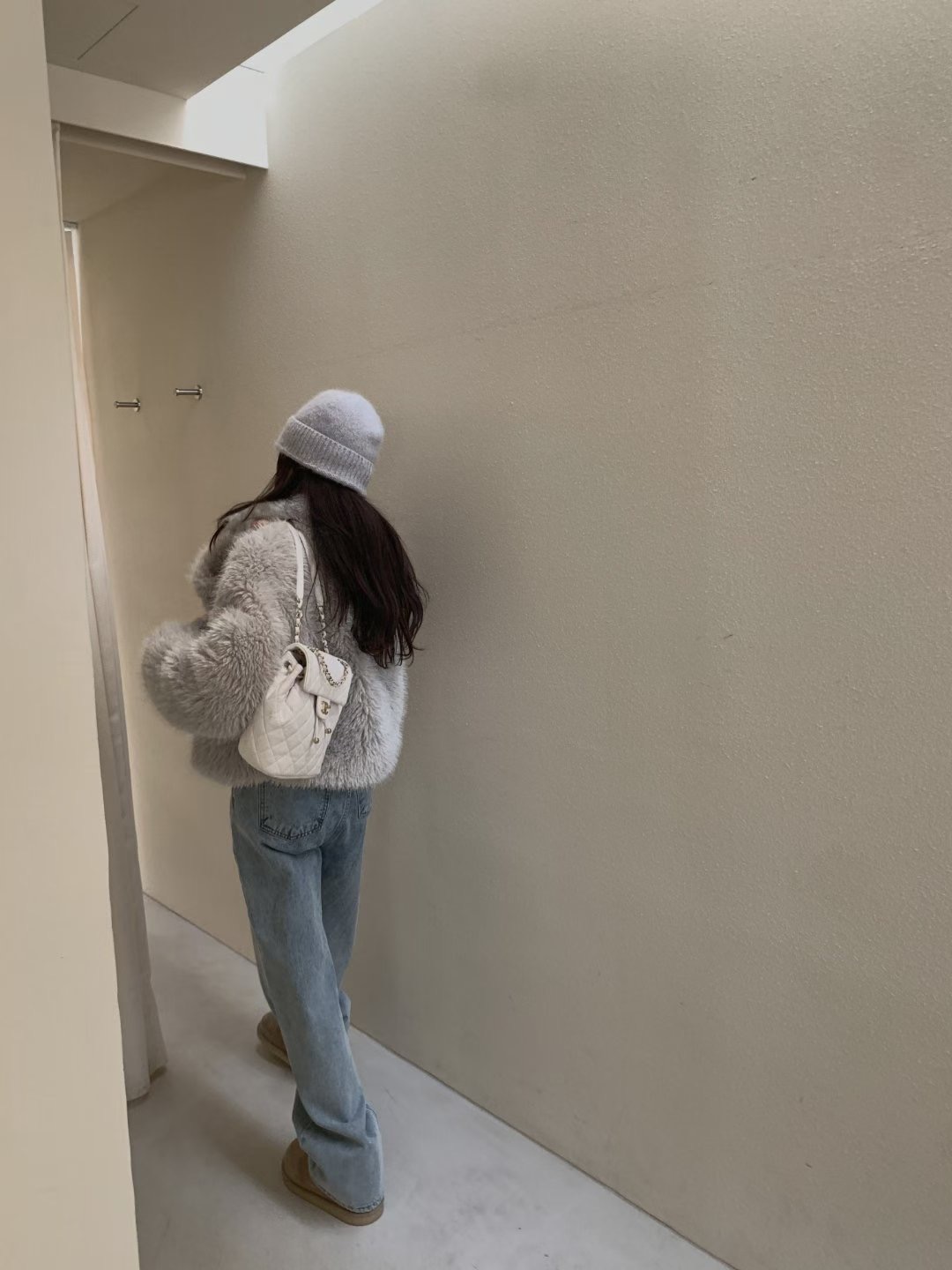 MIELLE-미엘르-OT韓國代購㊣女士新品真品熱賣牛仔褲磨毛MIELLE-미엘르-OT牛仔褲