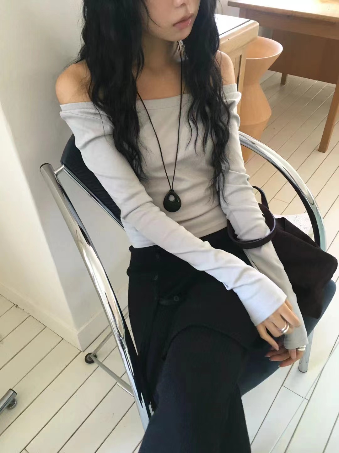 AVANDACE韓國直郵㊣女士新款人氣休閑25秋冬熱賣職業長袖T恤AVANDACE長袖T恤