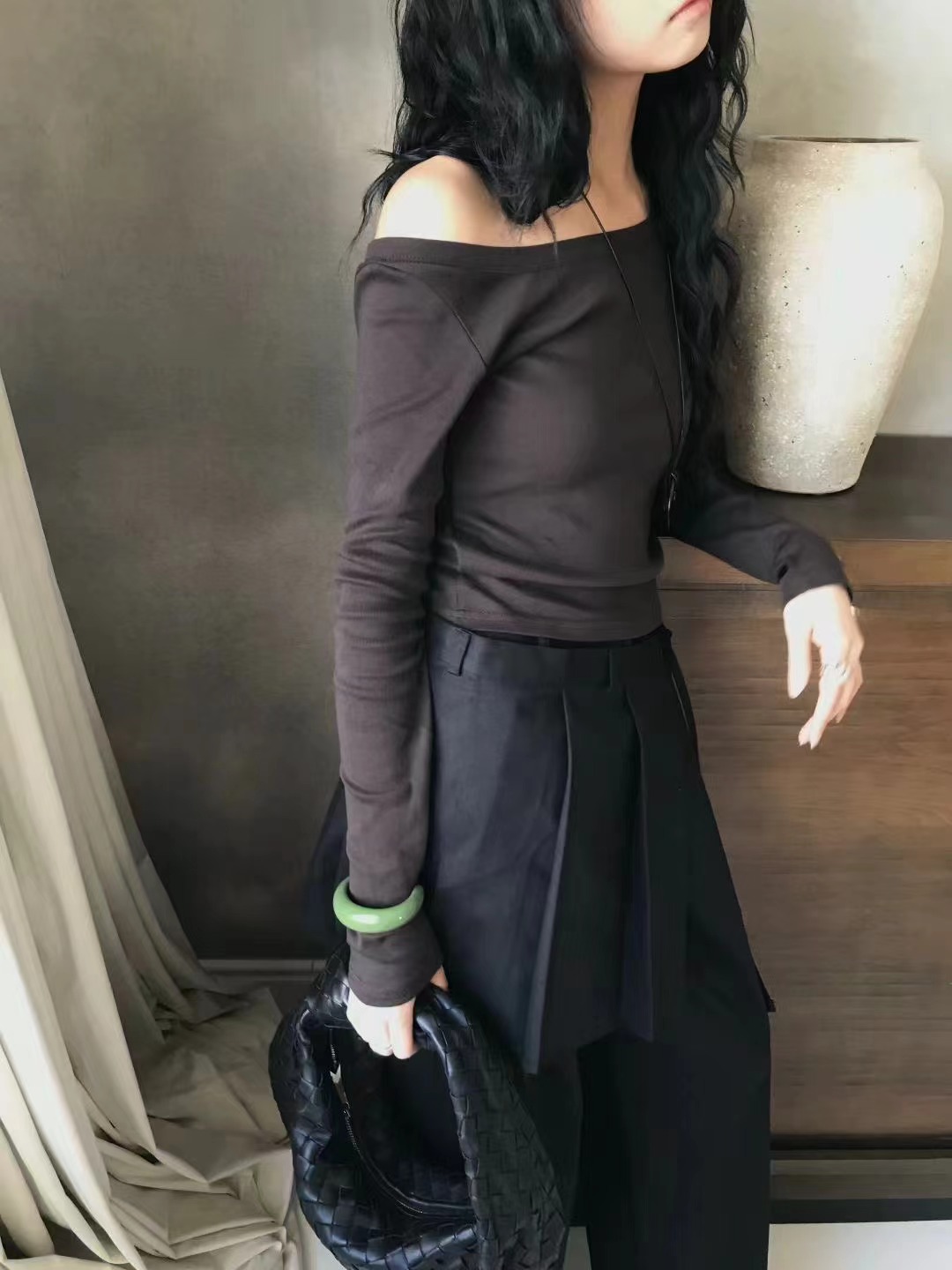 AVANDACE韓國直郵㊣女士新款人氣休閑25秋冬熱賣職業長袖T恤AVANDACE長袖T恤