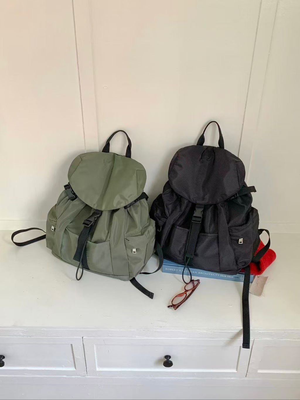 ORANGE-오렌지-OT東大門㊣直郵女士新品職業雙肩背包口袋ORANGE雙肩背包