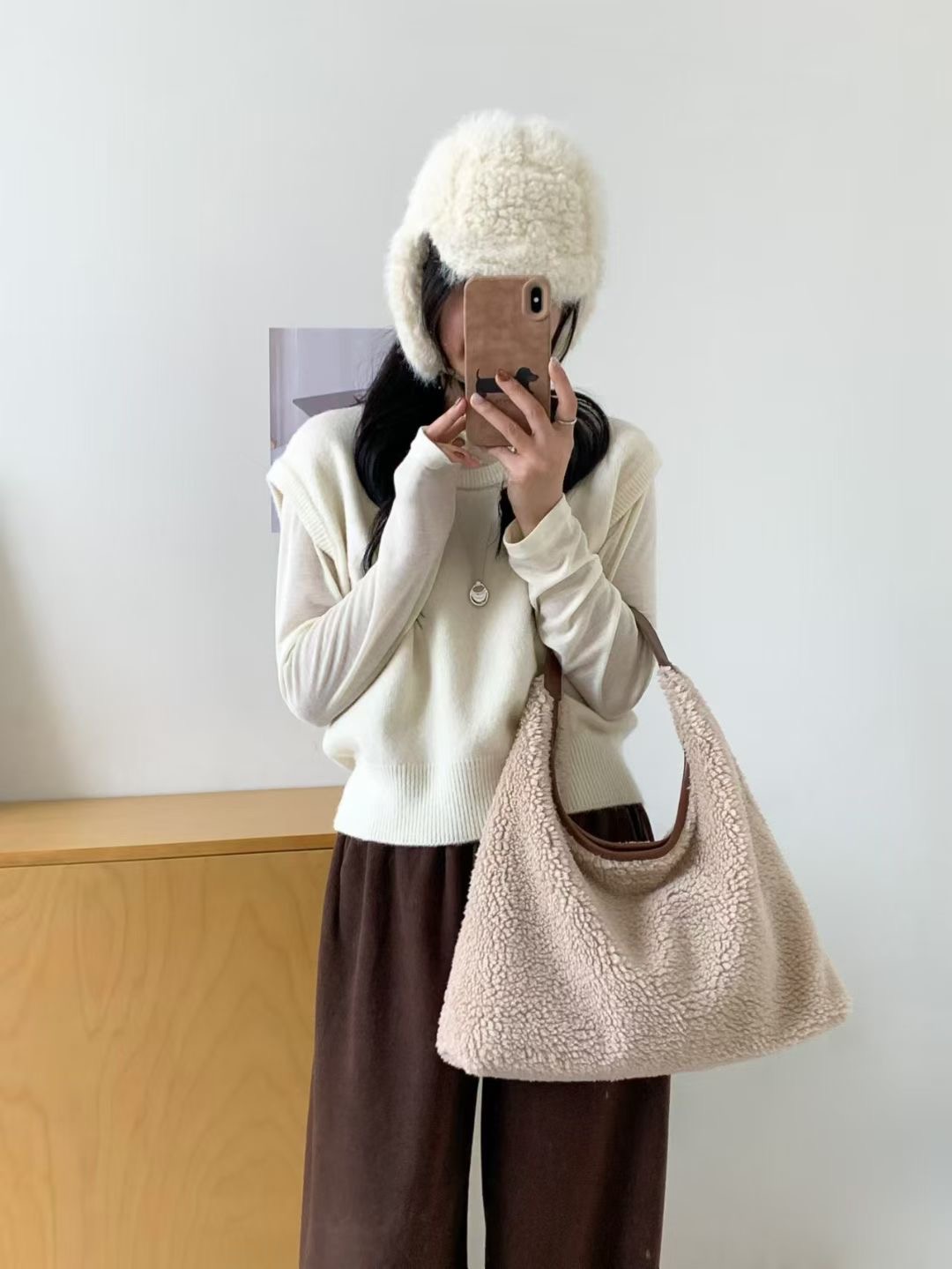 ORANGE-오렌지-OT東大門㊣直郵女裝新款25秋冬手拿包腋下包ORANGE手拿包/腋下包圖色3