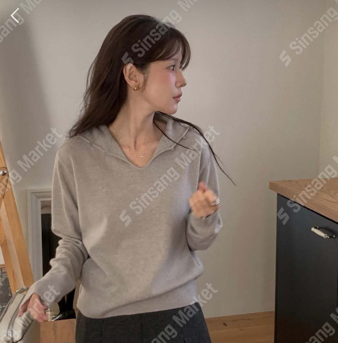 MIELLE-미엘르-OT東大門㊣代購女士新款人氣時尚針織衫雙面MIELLE-미엘르-OT針織衫圖色2