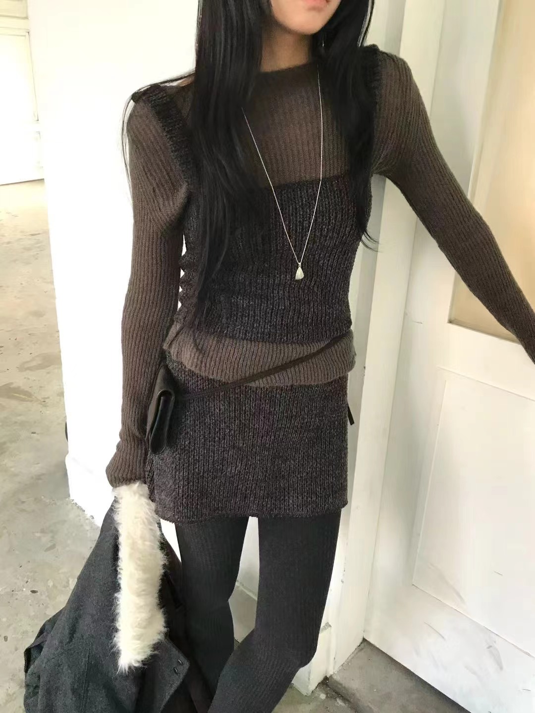 AVANDACE東大門㊣實拍女裝新款職業推薦人氣熱賣25秋冬針織衫AVANDACE針織衫