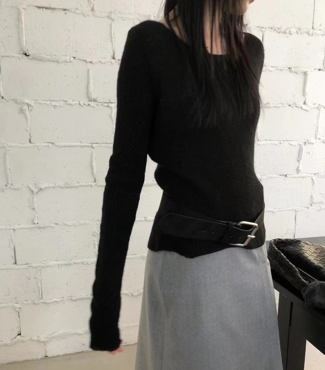 AVANDACE東大門㊣實拍女裝新款職業推薦人氣熱賣25秋冬針織衫AVANDACE針織衫圖色2