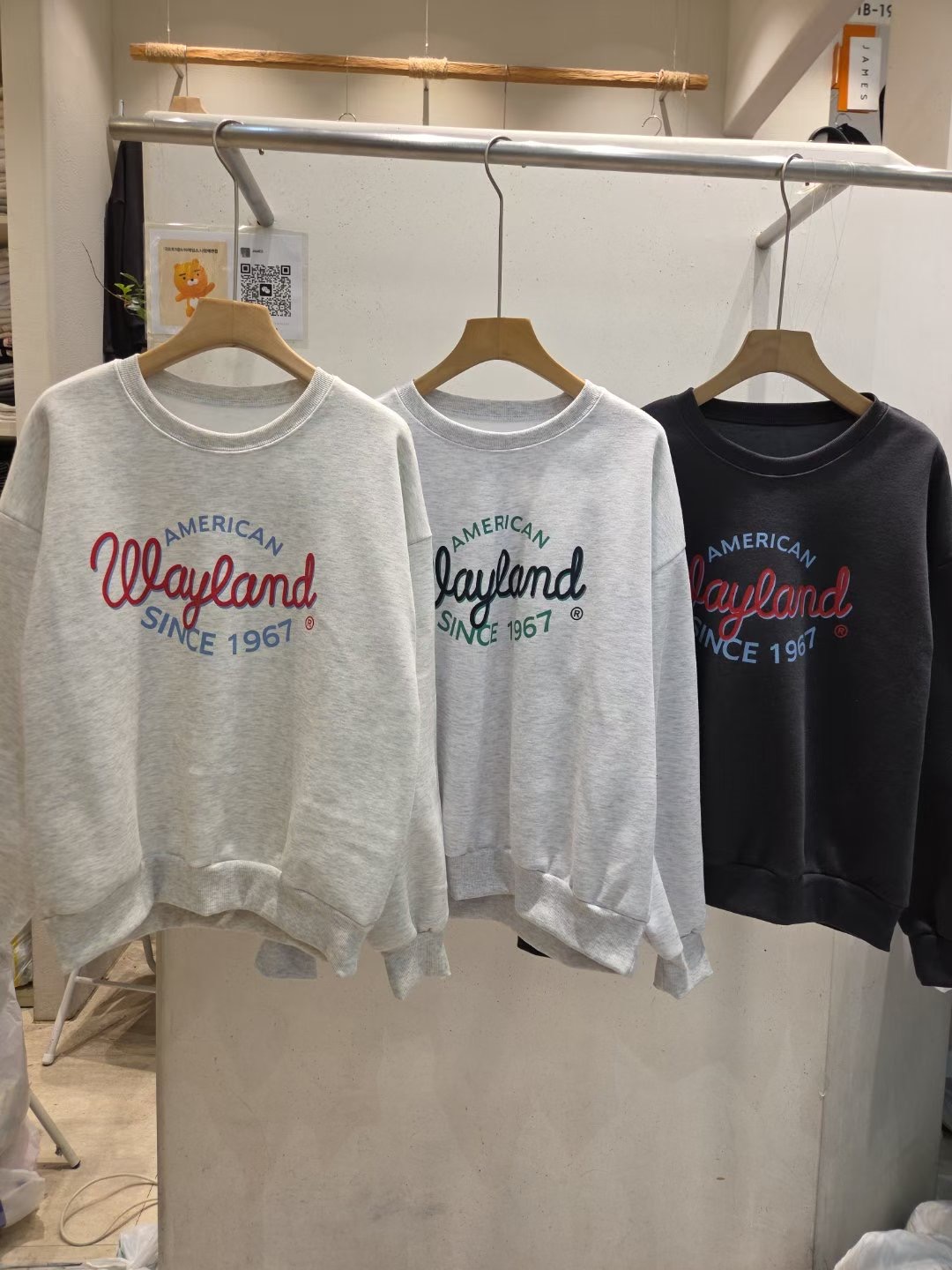 JAMES 제임스韓國直郵㊣女裝新品人氣熱賣25秋冬職業衛衣加絨JAMES衛衣