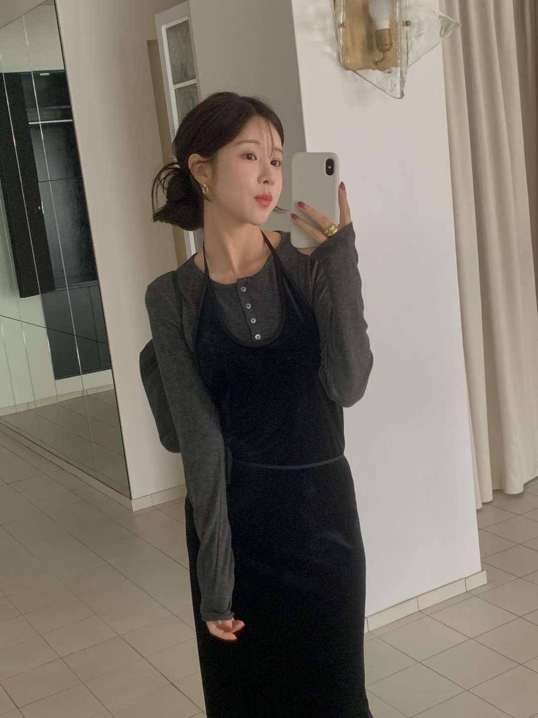 MIELLE-미엘르-OT韓國代購㊣女士新款推薦連衣裙不含內搭纖維MIELLE-미엘르-OT連衣裙