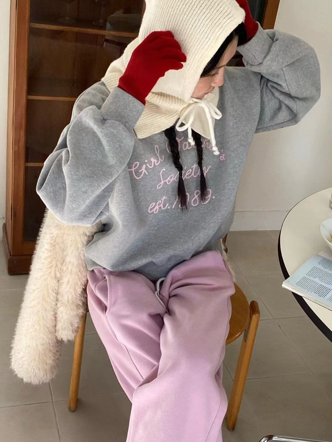 ANN DIANA-앤다이아나-T韓國直郵㊣女士新品人氣時尚衛衣ANN DIANA衛衣