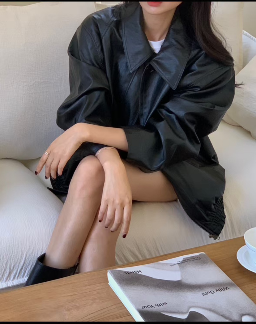 RIAH東大門㊣實拍女裝新款推薦人氣時尚25秋冬職業夾克SaleRIAH夾克圖色1