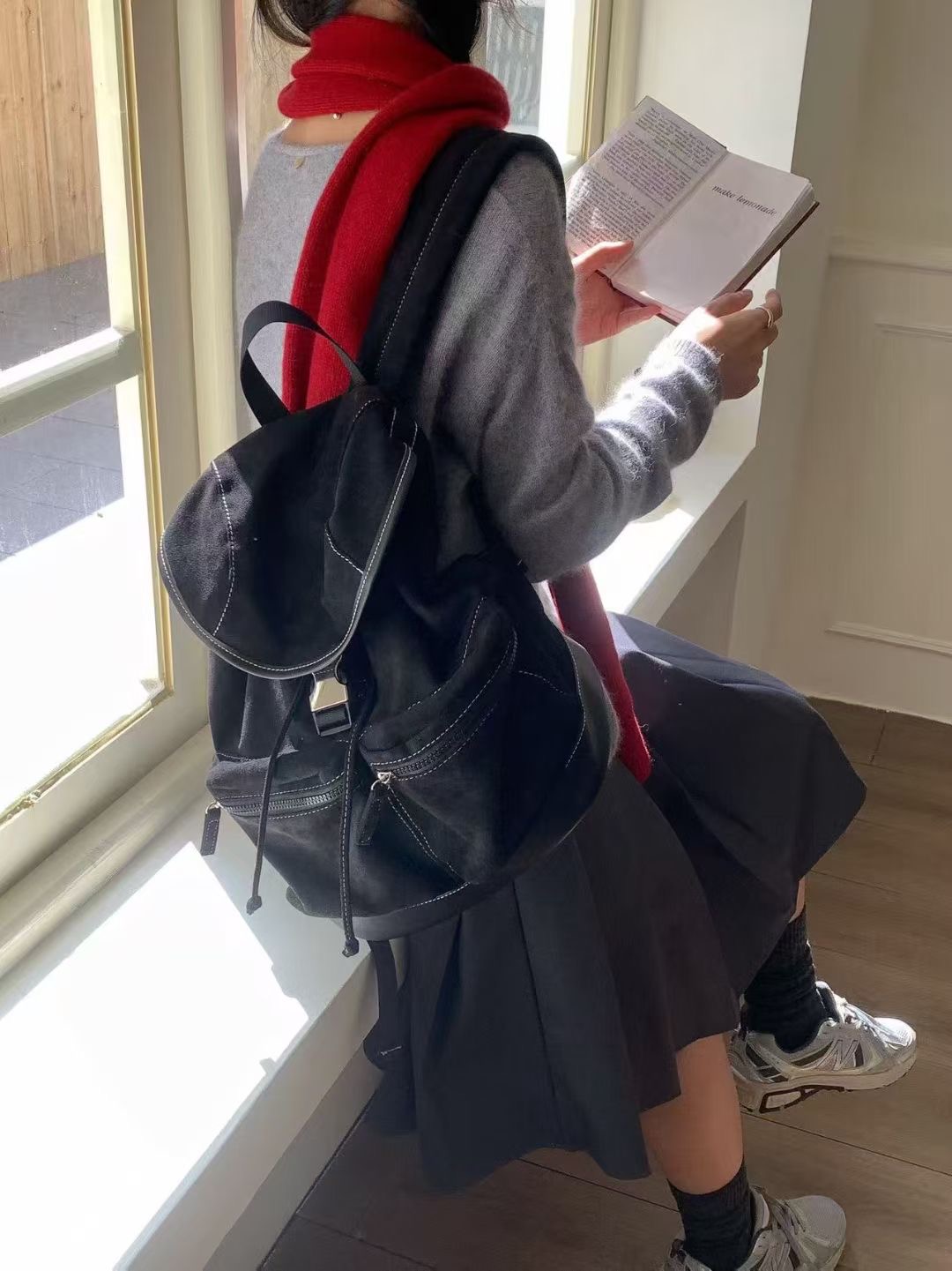 ORANGE-오렌지-OT韓國直郵㊣女裝新款25秋冬熱賣雙肩背包ORANGE雙肩背包圖色2