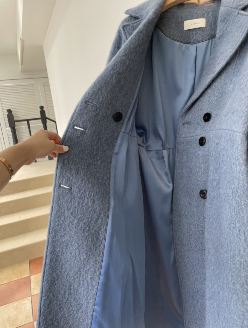 RIAH東大門㊣代購女士新品休閑人氣真品中長款大衣Sale馬海毛RIAH中長款大衣