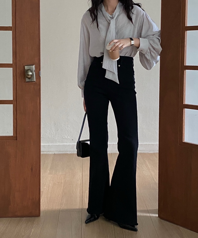 RIAH韓國直郵㊣女士新款休閑25秋冬時尚推薦職業真品牛仔褲RIAH牛仔褲