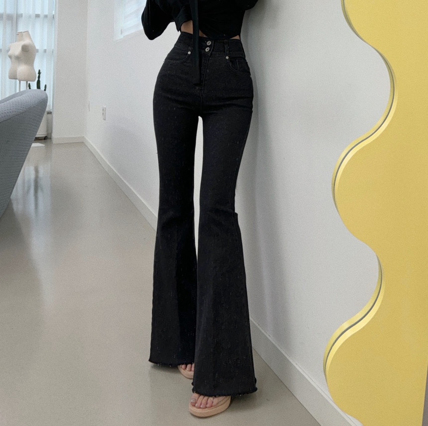 RIAH韓國直郵㊣女士新款休閑25秋冬時尚推薦職業真品牛仔褲RIAH牛仔褲