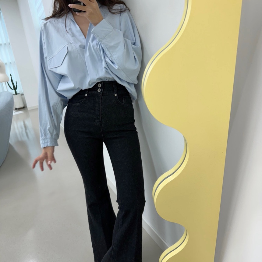 RIAH韓國直郵㊣女士新款休閑25秋冬時尚推薦職業真品牛仔褲RIAH牛仔褲