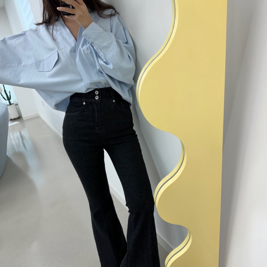 RIAH韓國直郵㊣女士新款休閑25秋冬時尚推薦職業真品牛仔褲RIAH牛仔褲