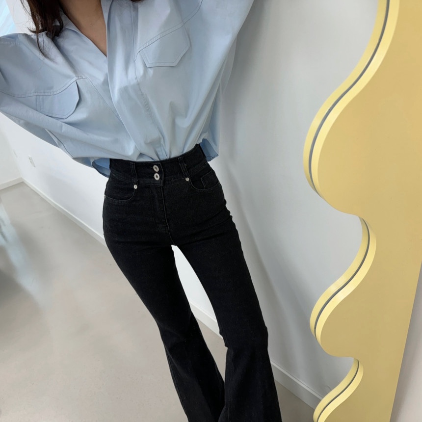 RIAH韓國直郵㊣女士新款休閑25秋冬時尚推薦職業真品牛仔褲RIAH牛仔褲