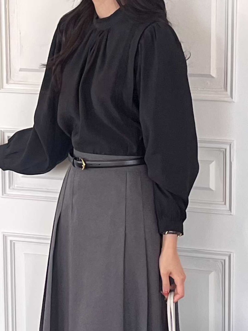 AHOY韓國代購㊣女士新款熱賣職業人氣25秋冬推薦襯衫蕾絲衫AHOY襯衫/蕾絲衫