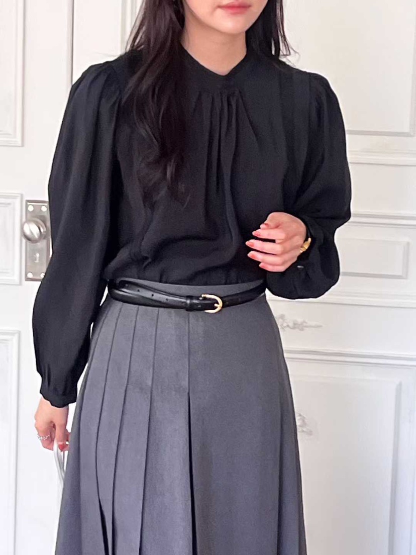 AHOY韓國代購㊣女士新款熱賣職業人氣25秋冬推薦襯衫蕾絲衫AHOY襯衫/蕾絲衫