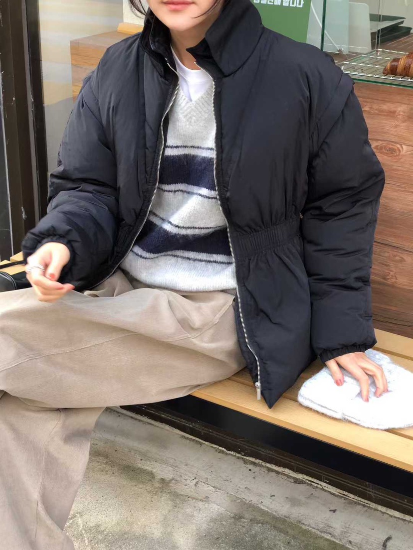 AHOY東大門㊣代購女士新款休閑時尚職業短款羽絨服填充鴨絨AHOY短款羽絨服