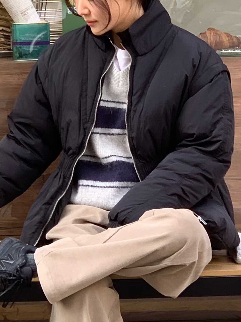 AHOY東大門㊣代購女士新款休閑時尚職業短款羽絨服填充鴨絨AHOY短款羽絨服