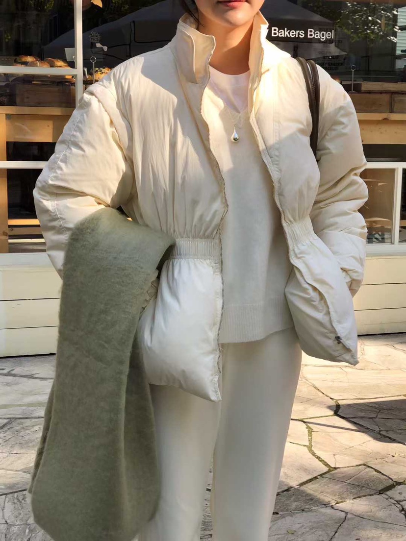 AHOY東大門㊣代購女士新款休閑時尚職業短款羽絨服填充鴨絨AHOY短款羽絨服