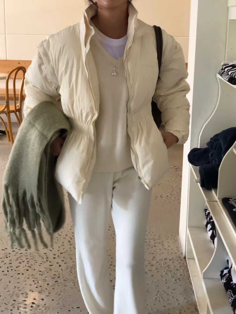 AHOY東大門㊣代購女士新款休閑時尚職業短款羽絨服填充鴨絨AHOY短款羽絨服