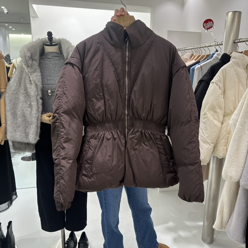 AHOY東大門㊣代購女士新款休閑時尚職業短款羽絨服填充鴨絨AHOY短款羽絨服圖色3