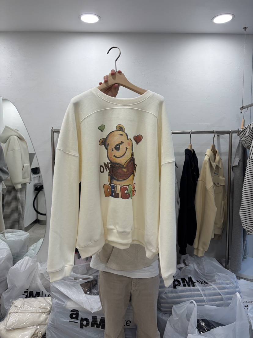 DELICATE韓國代購㊣女士新款推薦真品休閑時尚熱賣25秋冬衛衣DELICATE衛衣圖色1