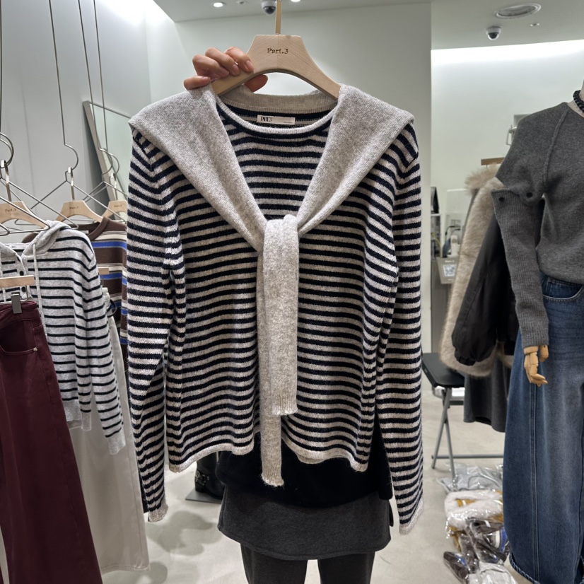 PART3東大門㊣代購女士新款熱賣25秋冬時尚真品人氣毛衣含圍巾Part.3毛衣圖色1