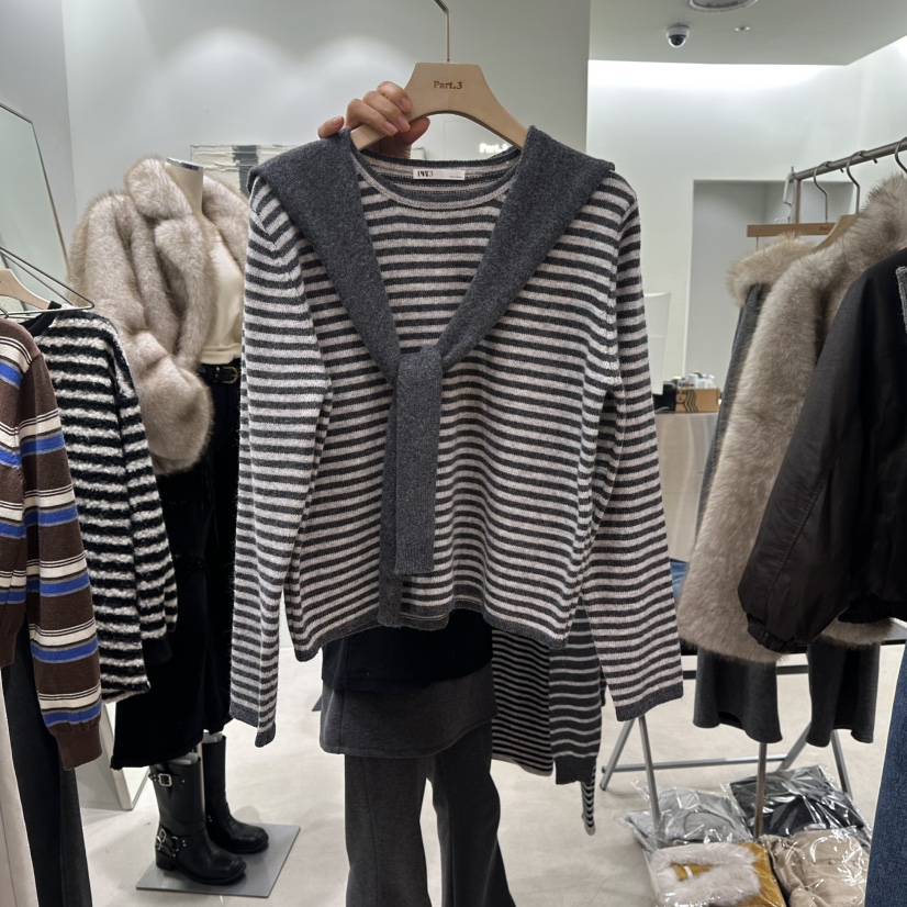 PART3東大門㊣代購女士新款熱賣25秋冬時尚真品人氣毛衣含圍巾Part.3毛衣圖色2