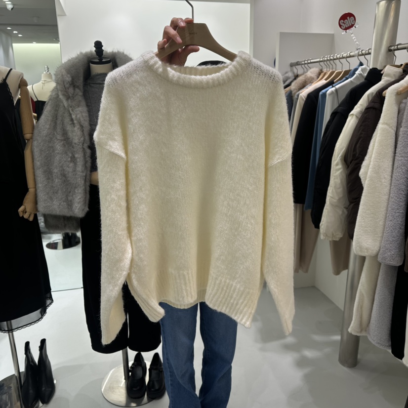 AHOY韓國直郵㊣女士新品時尚休閑職業真品人氣25秋冬針織衫AHOY針織衫圖色1