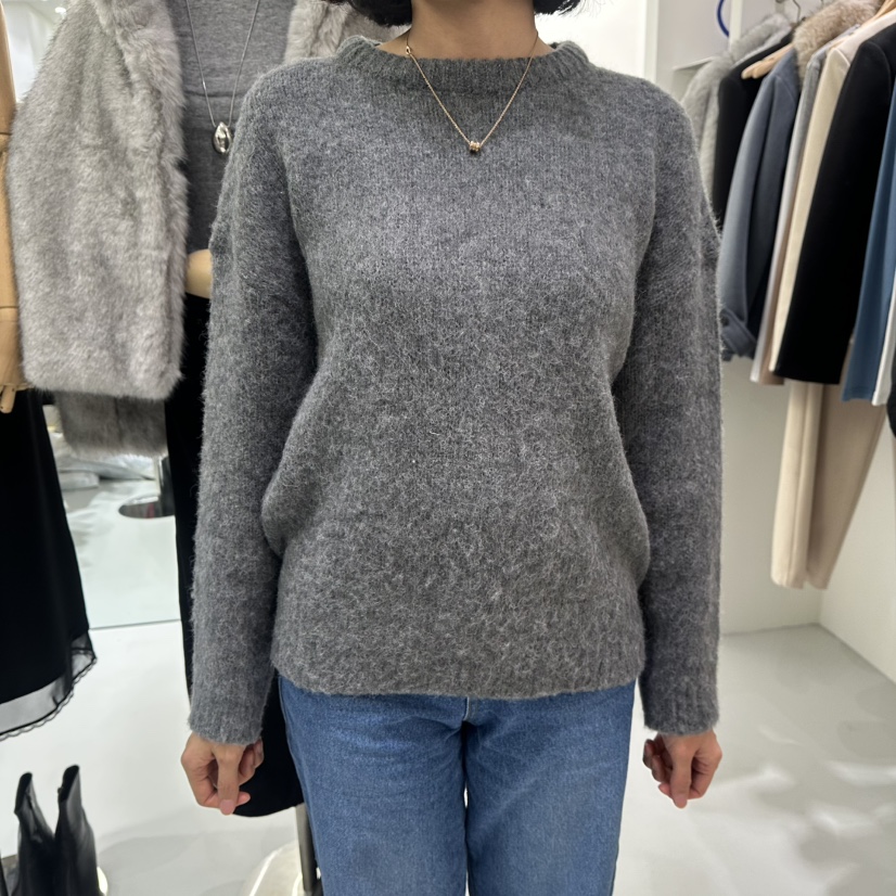 AHOY韓國直郵㊣女士新品時尚休閑職業真品人氣25秋冬針織衫AHOY針織衫圖色2