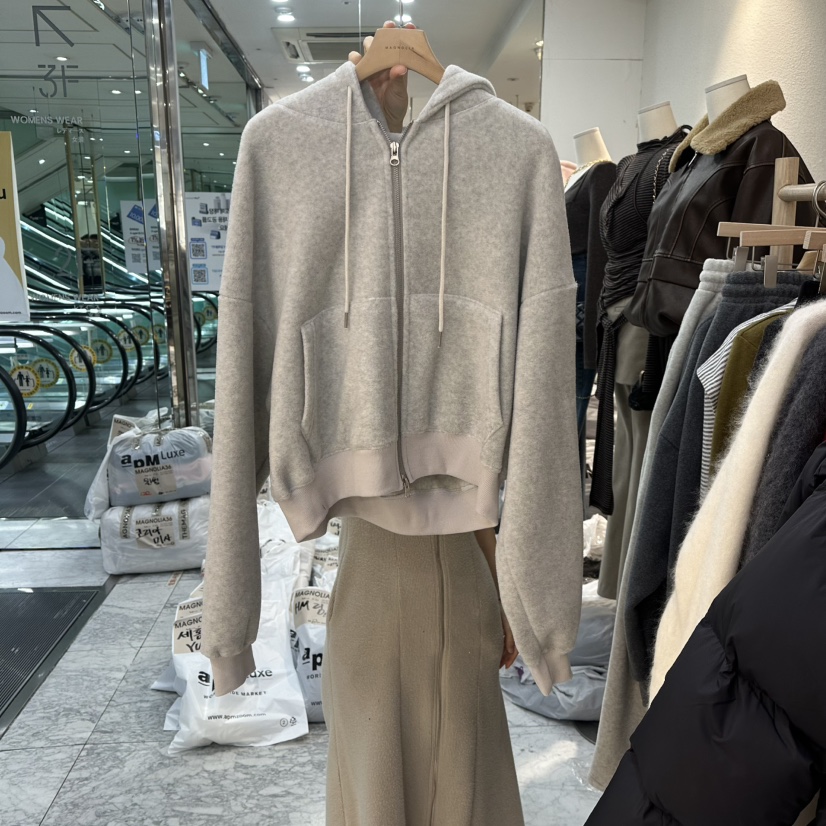 MAGNOLIA36-L東大門㊣代購女裝新品真品25秋冬夾克加絨抓絨保暖MAGNOLIA36-L夾克圖色1