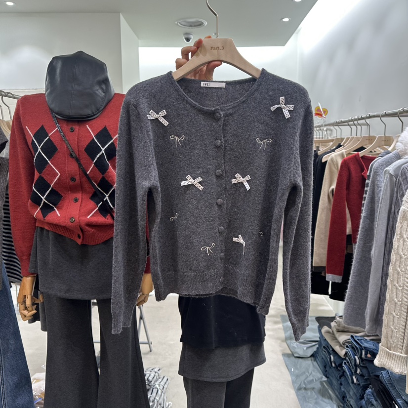 PART3韓國代購㊣女裝新款職業熱賣真品休閑推薦25秋冬針織衫開衫Part.3針織衫圖色2