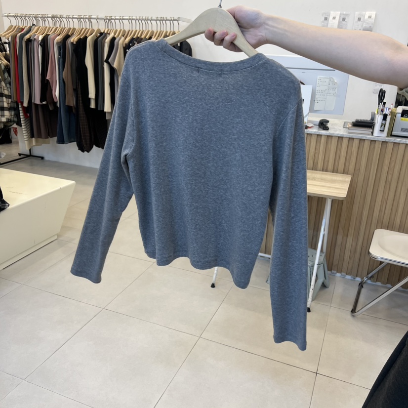 FUNNY POWDER韓國代購㊣女裝新品人氣熱賣真品長袖T恤天絲THE FUNNY長袖T恤