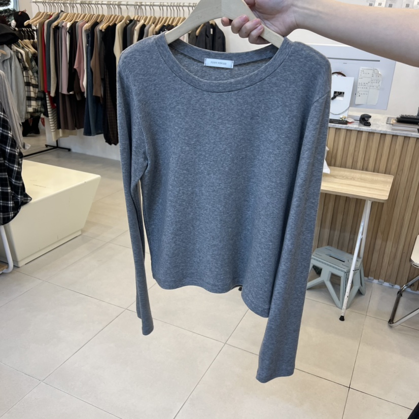 FUNNY POWDER韓國代購㊣女裝新品人氣熱賣真品長袖T恤天絲THE FUNNY長袖T恤圖色6