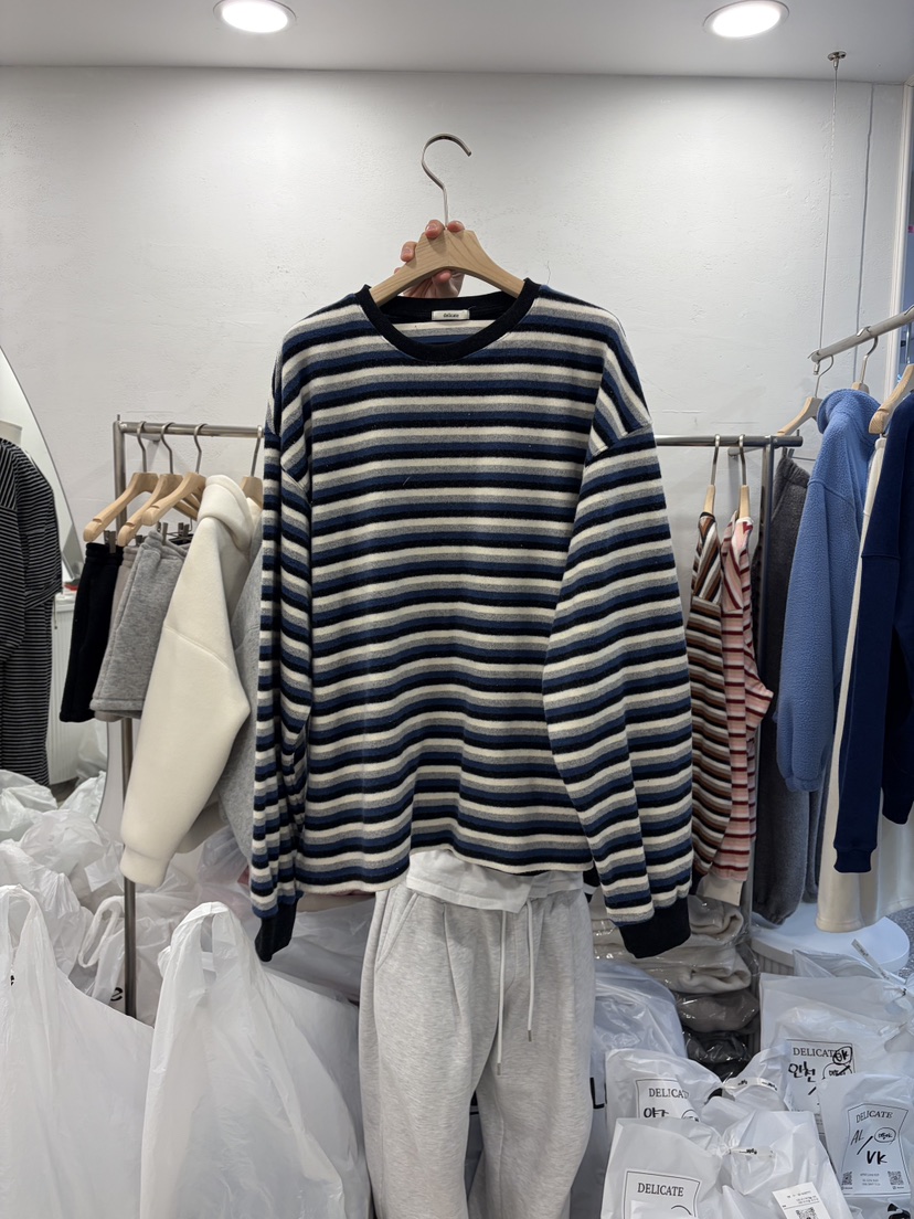 DELICATE韓國代購㊣女裝新品推薦人氣真品職業25秋冬長袖T恤DELICATE長袖T恤圖色3