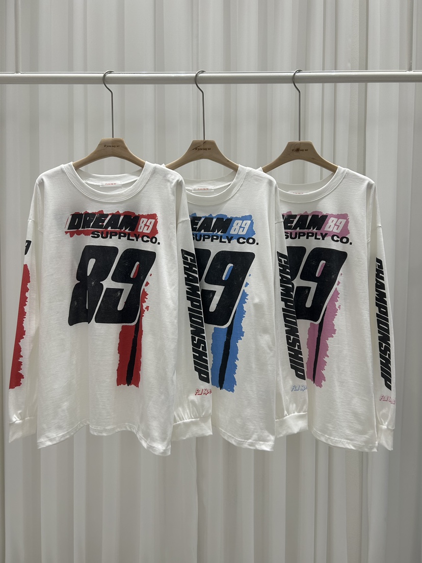 IF YOU SAY SO/PLUM-Q韓國直郵㊣女士新款熱賣長袖T恤IF YOU SAY SO/PLUM-Q長袖T恤